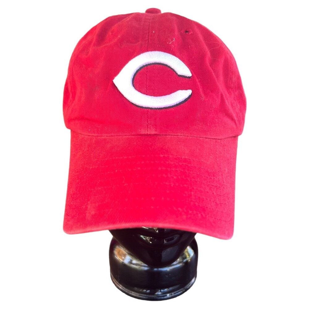 Outdoor Cap Cincinnati Reds Hat Mens Large Kids Red Strap Baseball Cap MLB VTG